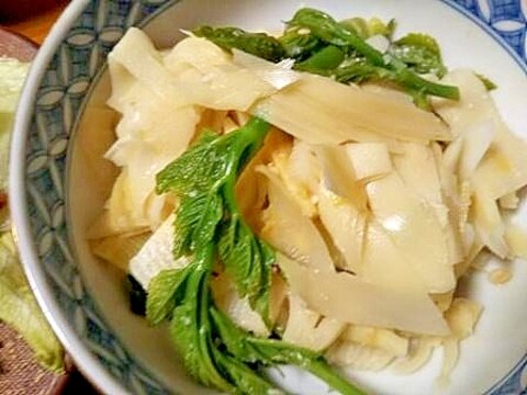 筍と　タラの芽の　酢味噌和え　春の　おつまみ